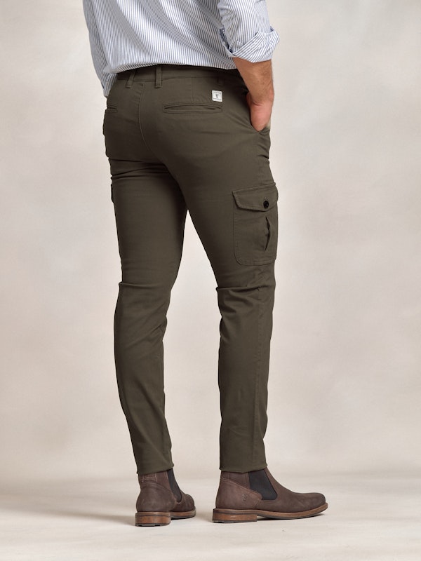Pantalon cargo coton | Verde