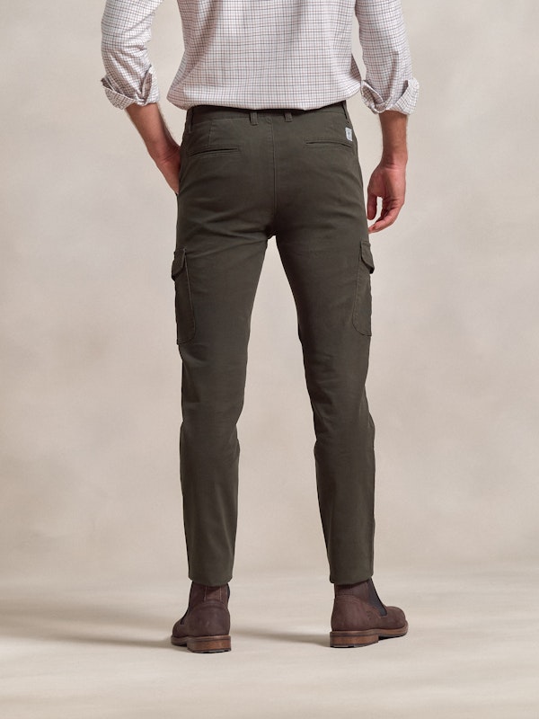 Pantalon cargo coton | Carbón