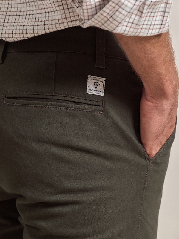 Pantalon cargo coton | Carbón