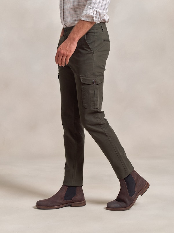 Pantalon cargo coton | Carbón