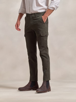 Cotton cargo trousers | Carbón