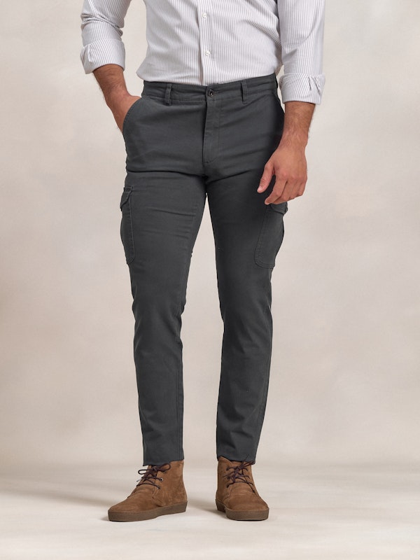 Pantalon cargo coton | Plomo 