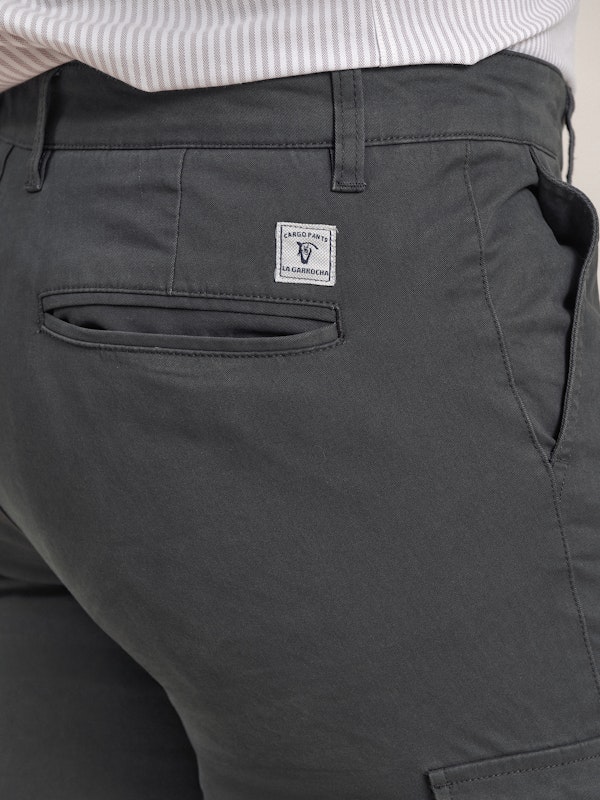 Pantalon cargo coton | Plomo 