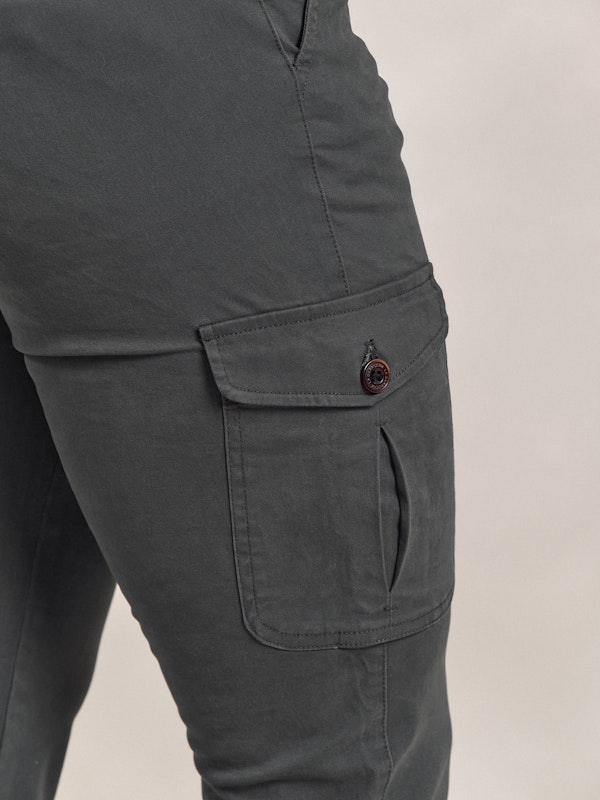 Pantalon cargo coton | Plomo 