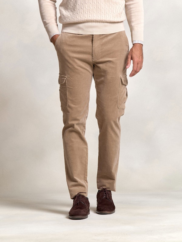 Pantalon cargo coton | Camel