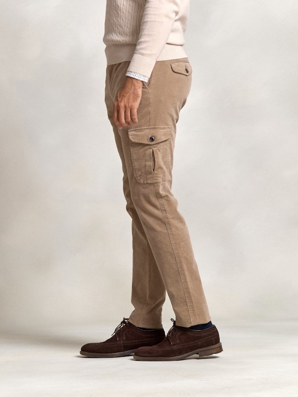 Pantalon cargo coton | Camel