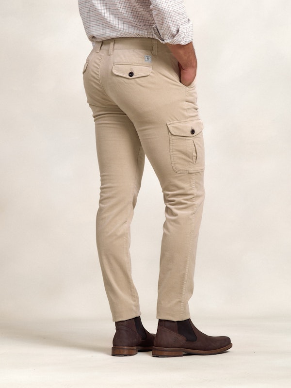 Pantalon cargo coton | Beige 