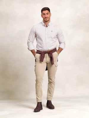 Chinos Cargo Pana | Beige