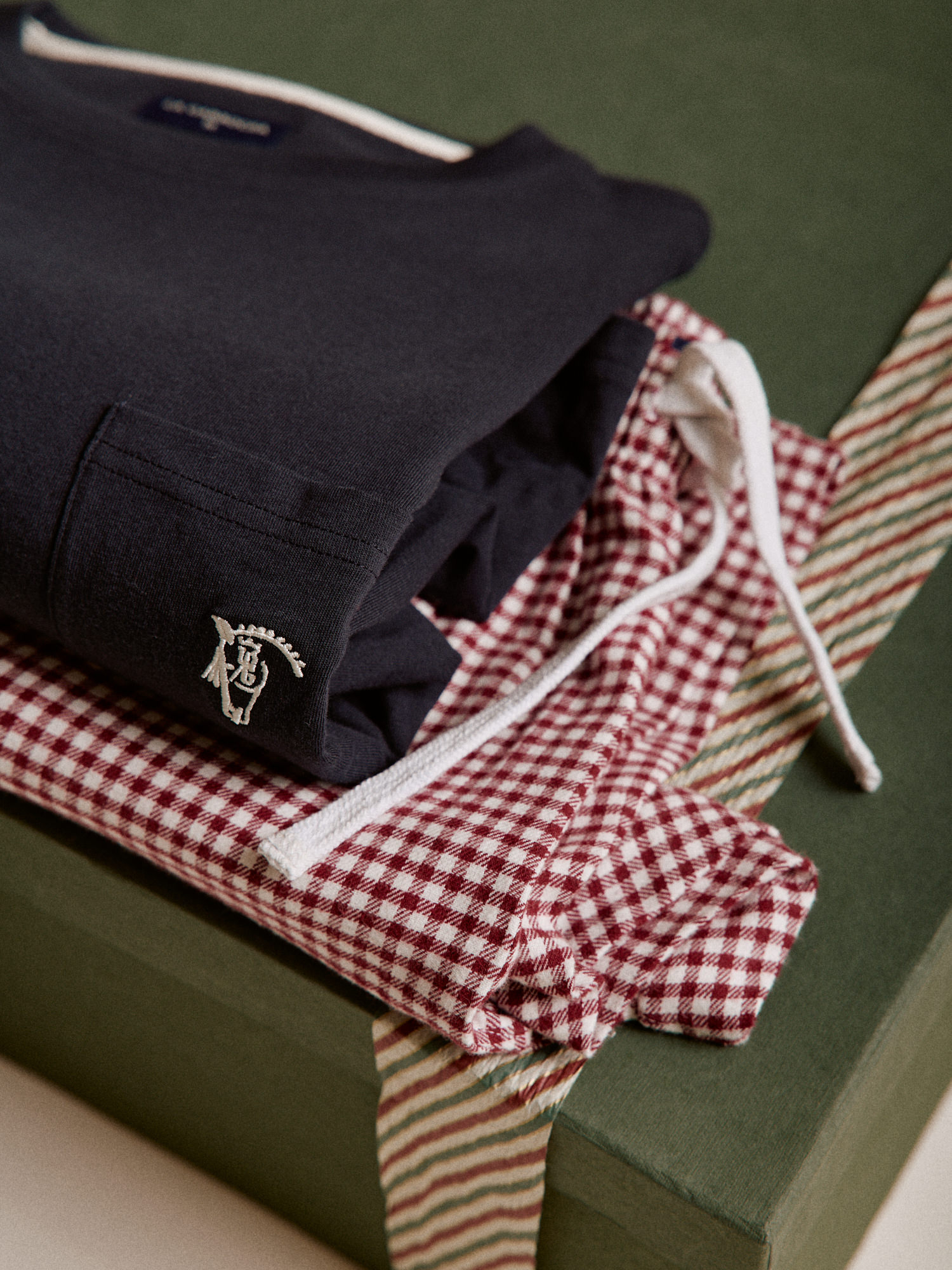 Vichy Pyjamas | Burgundy