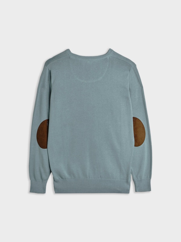 Pull col V avec coudières | Zafiro