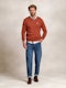 V-neck sweater with elbow patch | Óxido