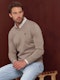 V-Neck Sweater with elbow patch | Piedra