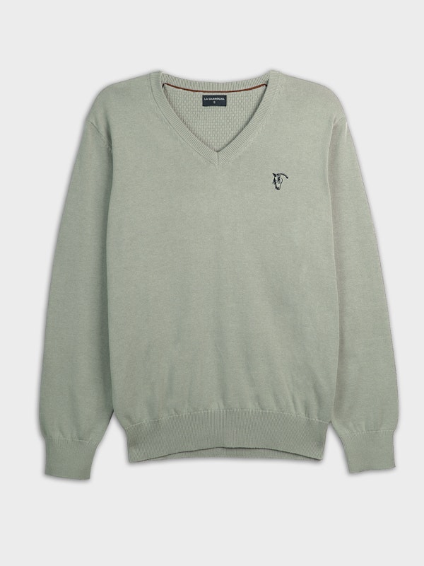 Pull-over col V | Basil