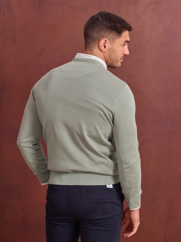 Pull-over col V | Basil