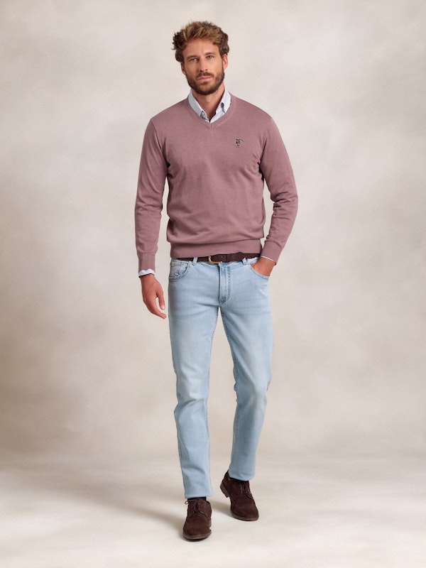 Pull-over col V | Lavanda