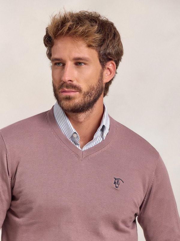 Pull-over col V | Lavanda