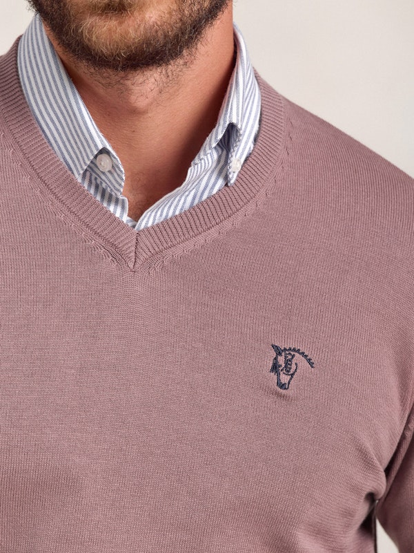 Pull-over col V | Lavanda