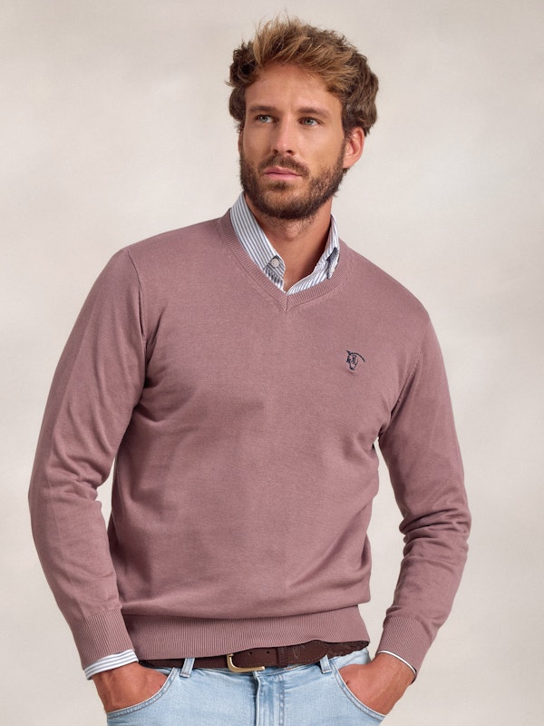 Pull-over col V | Lavanda