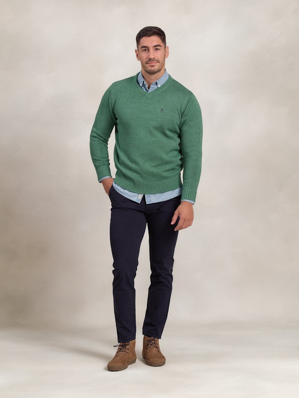 Pull Col V Équestre | Hiedra