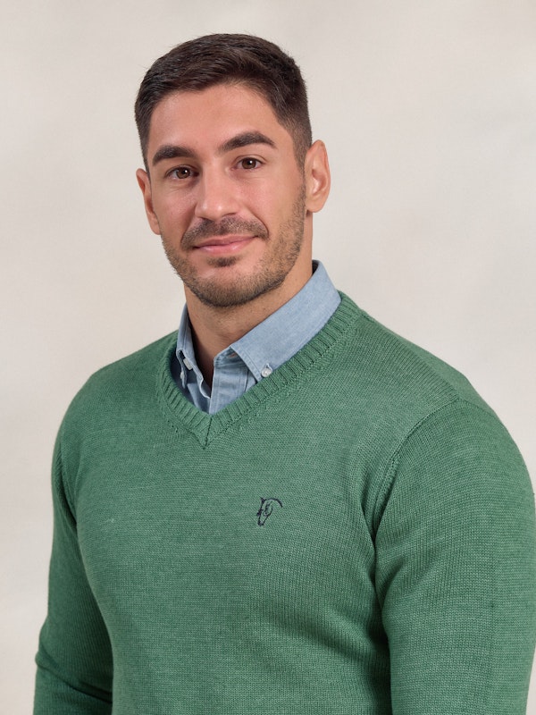 Pull Col V Équestre | Hiedra