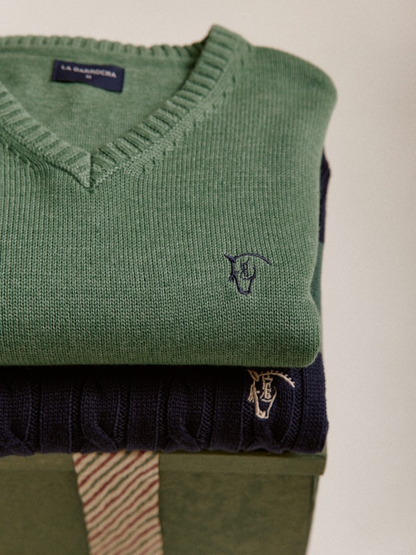 Pull Col V Équestre | Hiedra