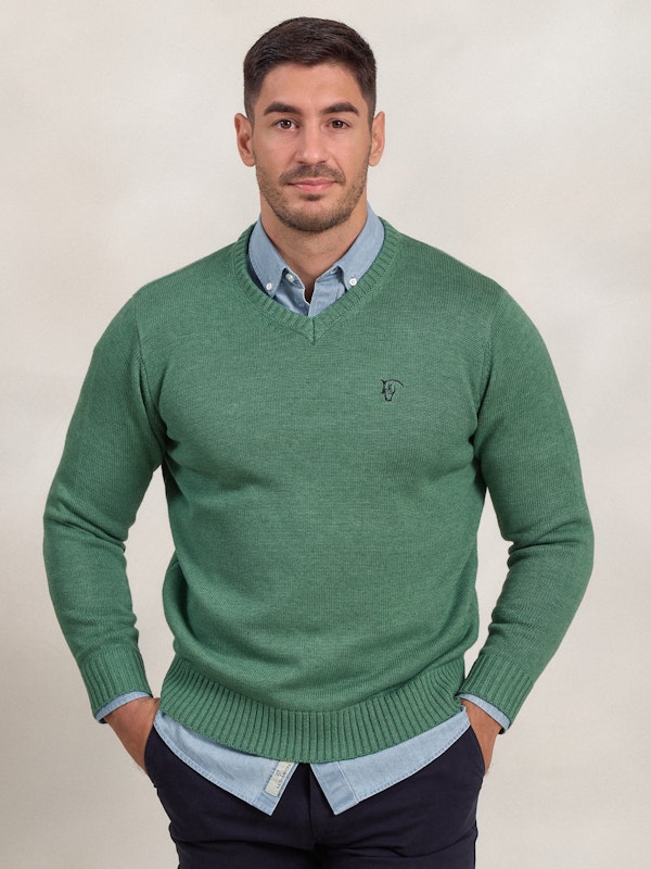 Pull Col V Équestre | Hiedra