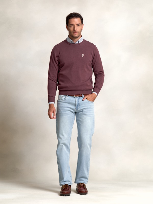 Pull-over col rond  | Malva