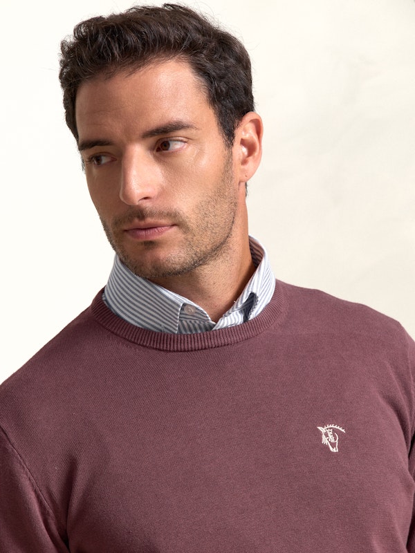 Pull-over col rond  | Malva