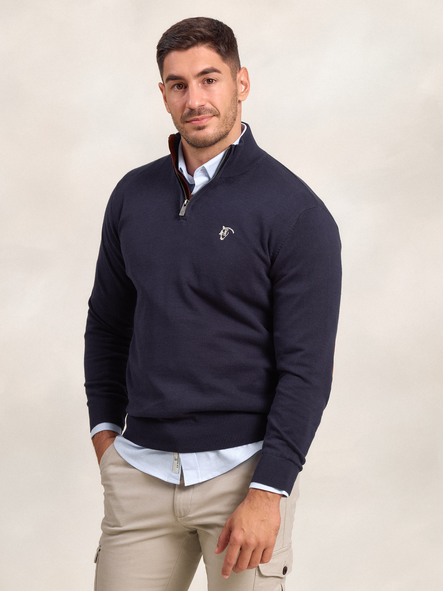 Pull Demi-Zip Brand | Marino