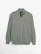 Brand Half-Zip Sweater | Basil