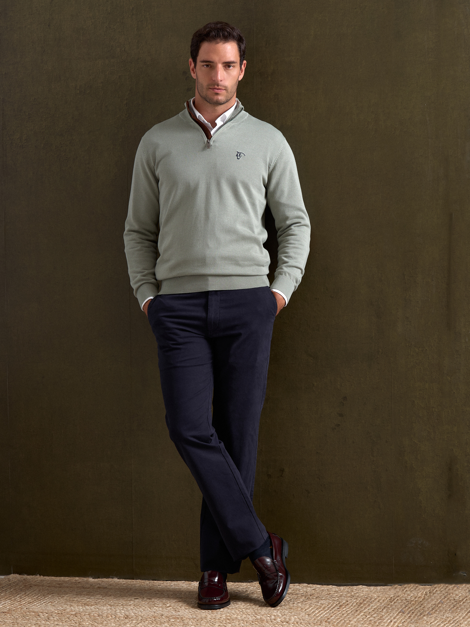 Jersey de Media Cremallera Brand | Basil