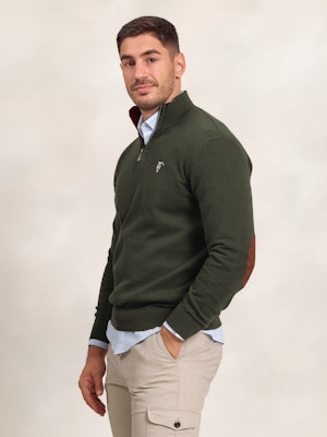 Suéter Com Zíper Frontal Brand | Abeto