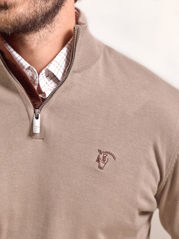 Pull Demi-Zip Brand | Piedra