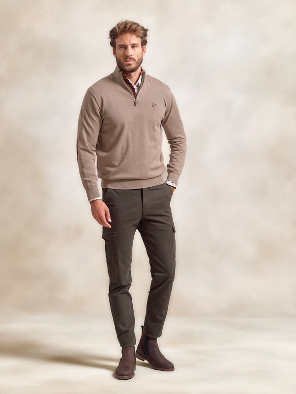 Pull Demi-Zip Brand | Piedra