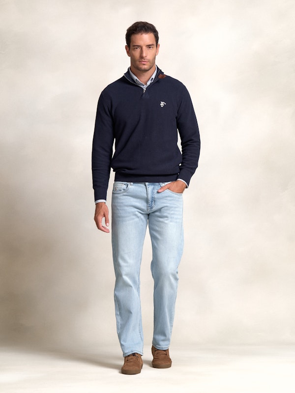 Pull à Structure Demi-Fermeture Éclair | Marino