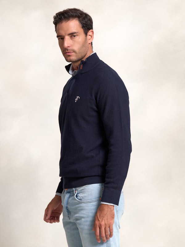 Pull à Structure Demi-Fermeture Éclair | Marino