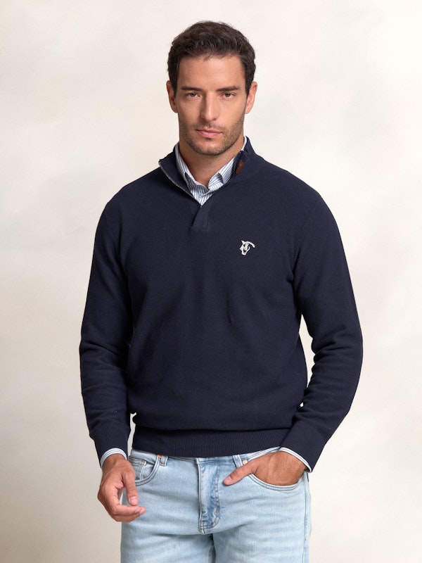 Pull à Structure Demi-Fermeture Éclair | Marino