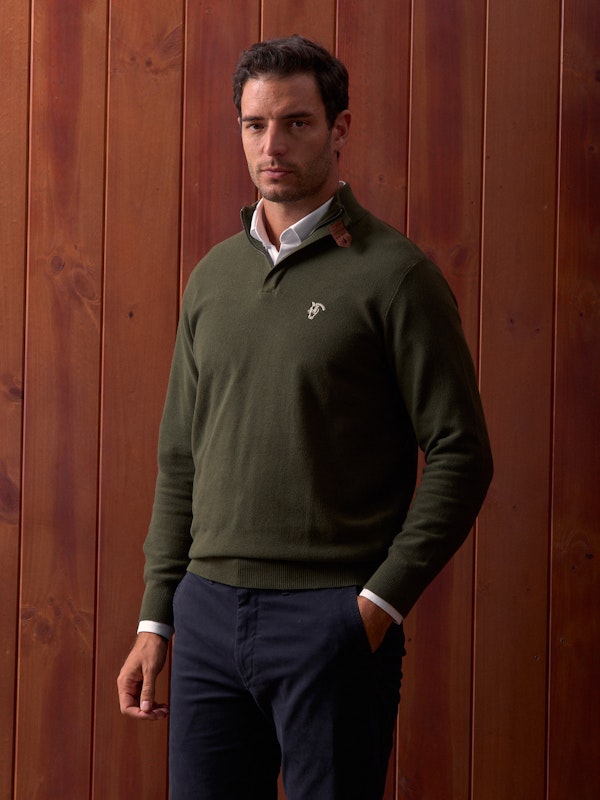 Pull à Structure Demi-Fermeture Éclair | Caza