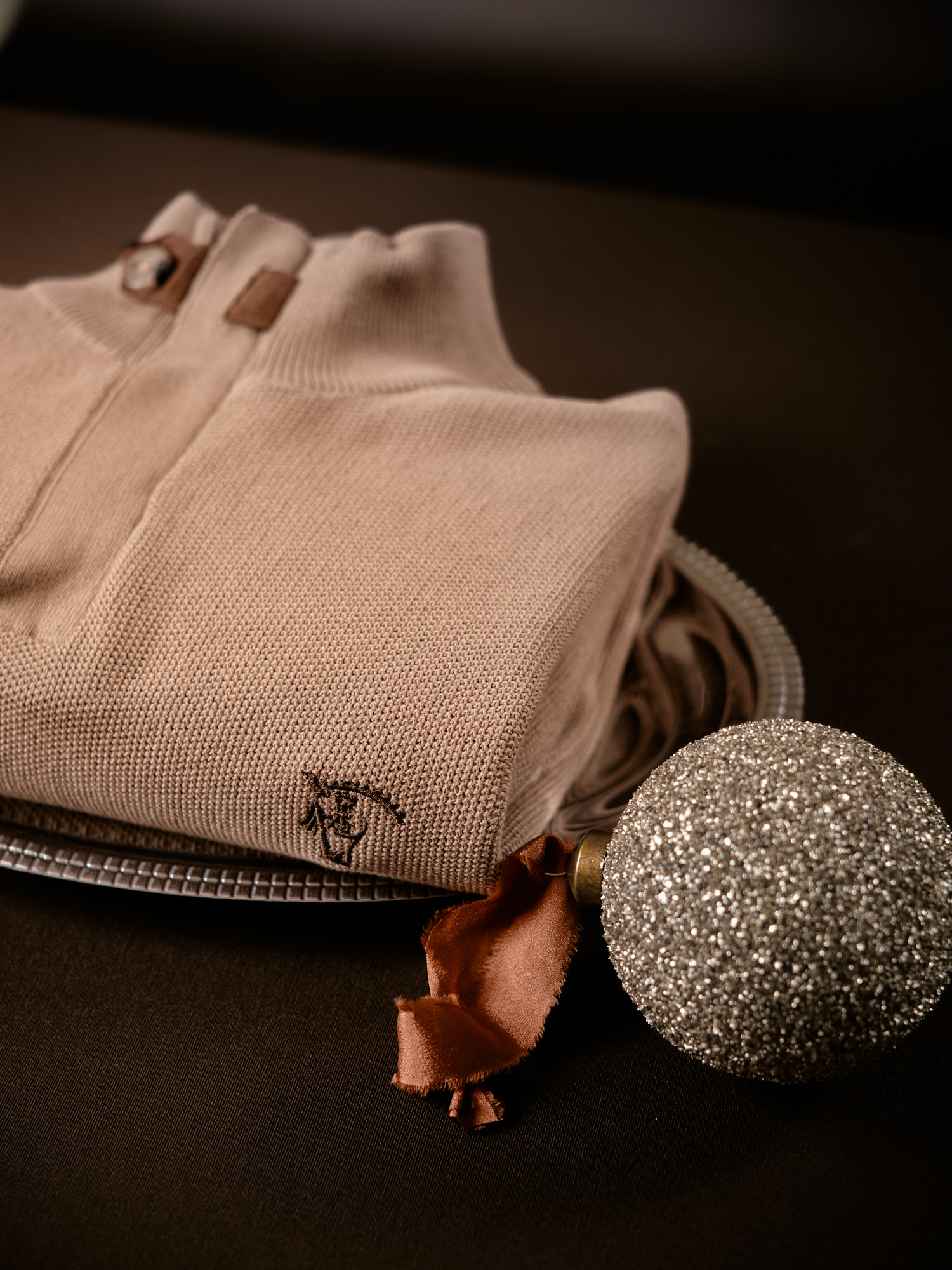 Pull à Structure Demi-Fermeture Éclair | Taupe