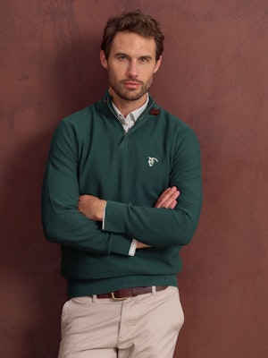 Half-Zip Structured Sweater | Egeo