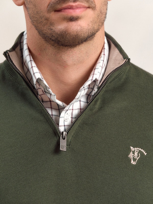 Pull demi-zippé Contrasté | Musgo