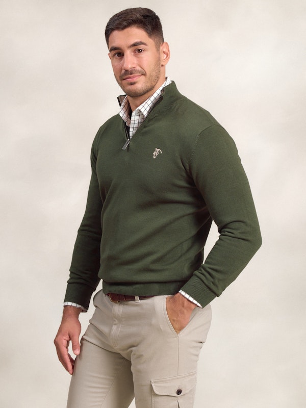 Pull demi-zippé Contrasté | Musgo