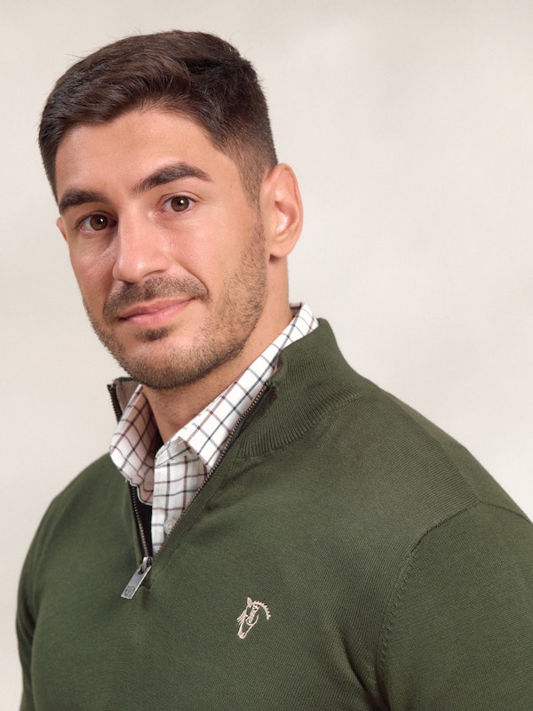 Pull demi-zippé Contrasté | Musgo