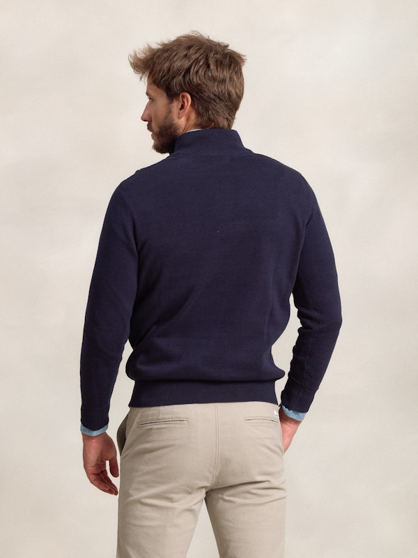 Pull Torsadé à Demi-Fermeture Éclair | Marino