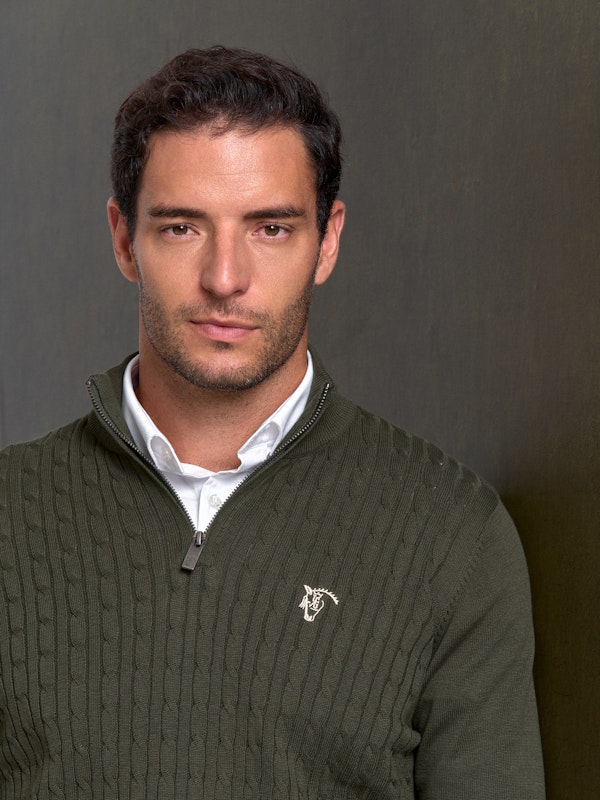 Pull Torsadé à Demi-Fermeture Éclair | Caza