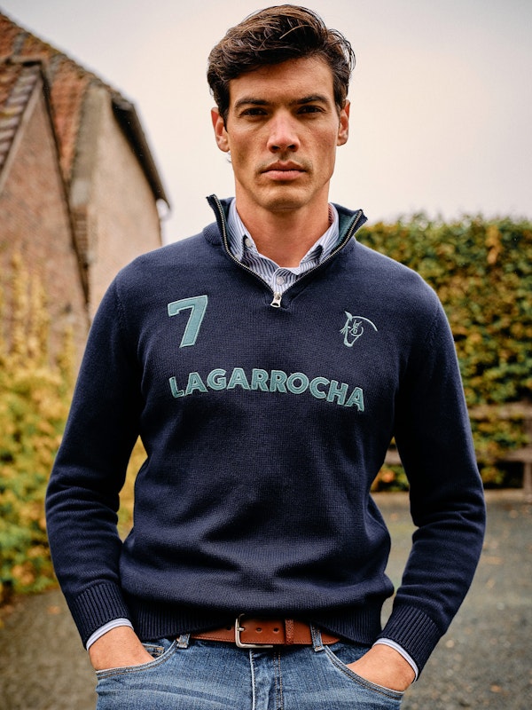 Pull numéro à Demi-Fermeture Éclair | Marino