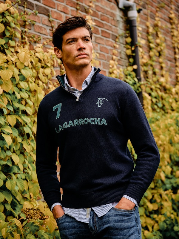 Number Half-Zip Sweater | Marino