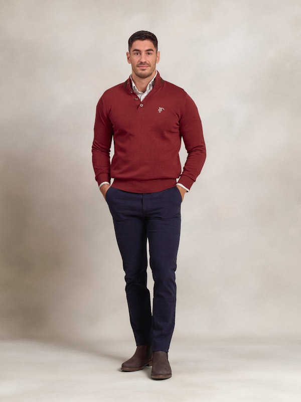 Pull à boutons | Carmesí