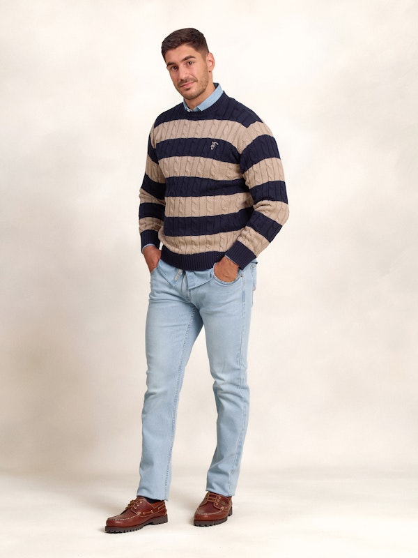 Pull torsadé et rayé | Piedra