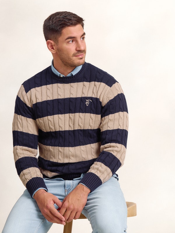 Pull torsadé et rayé | Piedra